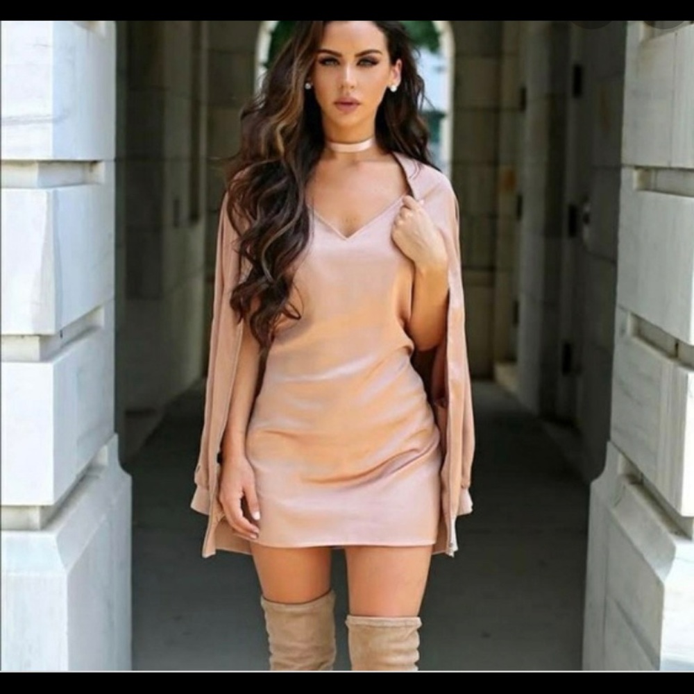 Carli Bybel x Missguided Silk Dress